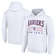 New York Rangers Starter Retro Graphic Pullover Hoodie - White - NHL 201066273