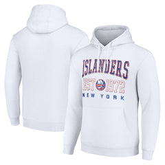 New York Islanders Starter Retro Graphic Pullover Hoodie - White - NHL 201066274
