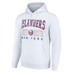 New York Islanders Starter Retro Graphic Pullover Hoodie - White - NHL 201066274