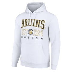 Boston Bruins Starter Retro Graphic Pullover Hoodie - White - NHL 201066277