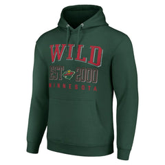 Minnesota Wild Starter Graphic Pullover Hoodie - Green - NHL 201066282