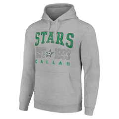 Dallas Stars Starter Graphic Pullover Hoodie - Heather Gray - NHL 201066285