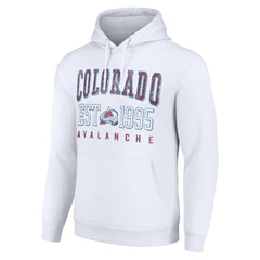 Colorado Avalanche Starter Graphic Pullover Hoodie - White - NHL 201066299