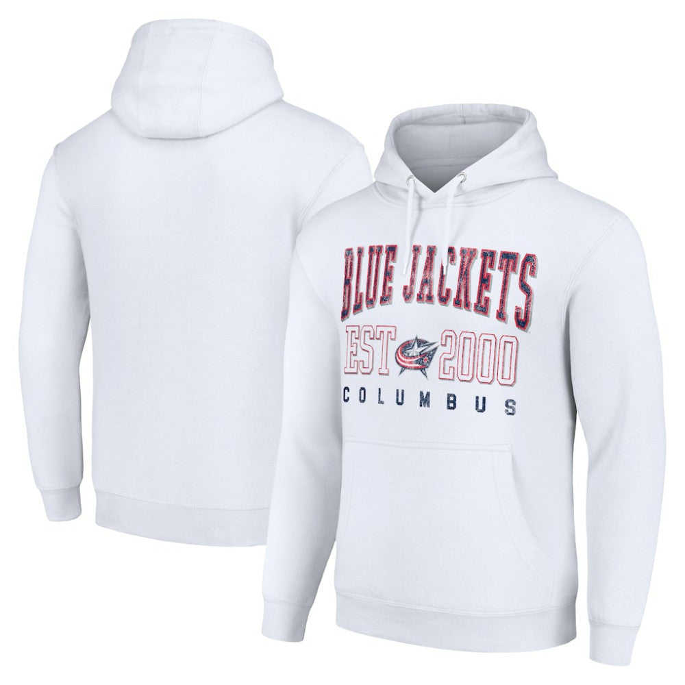Columbus Blue Jackets Starter Graphic Pullover Hoodie - White - NHL 201066311