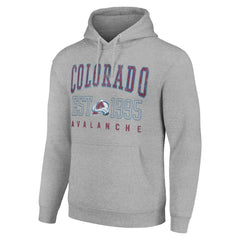 Colorado Avalanche Starter Graphic Pullover Hoodie - Heather Gray - NHL 201066314