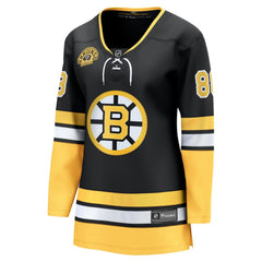 David Pastrnak Boston Bruins Fanatics Women's 100th Anniversary Breakaway Jersey - Black - NHL 201066492