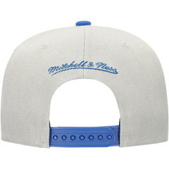 Los Angeles Dodgers Mitchell & Ness Knock Out Panel Snapback Hat - Gray/Royal - Mitchell & Ness Sale
