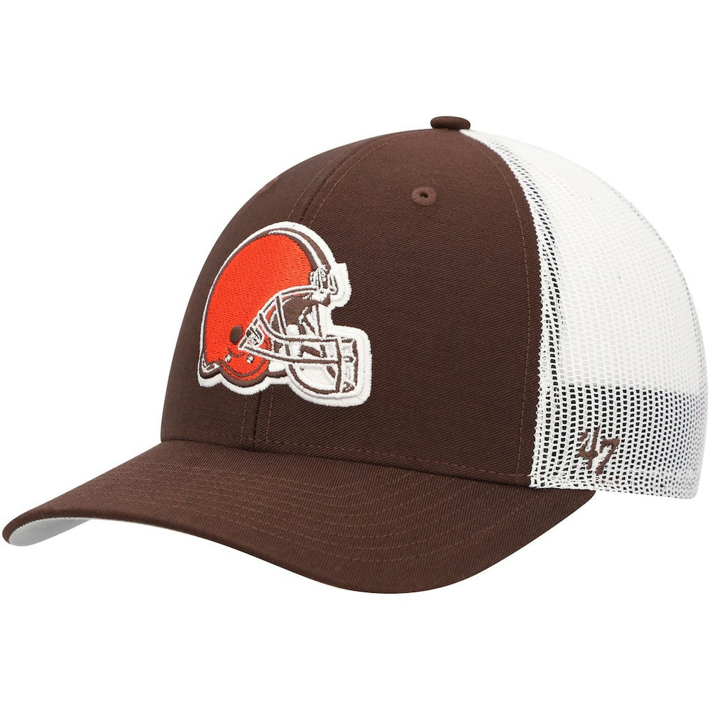 47 brand Cleveland Browns '47 Trucker Snapback Hat Brown/White