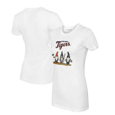 Detroit Tigers Tiny Turnip Women's Gnomes T-Shirt - White - MLB Lifestyle
