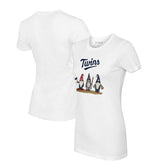 Minnesota Twins Tiny Turnip Women's Gnomes T-Shirt - White - MLB Sale