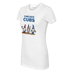 Chicago Cubs Tiny Turnip Women's Gnomes T-Shirt - White - MLB on Sale