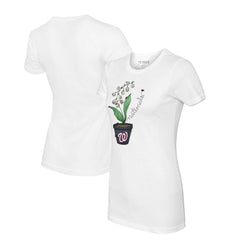 Washington Nationals Tiny Turnip Women's Lilies & Ladybugs T-Shirt - White - MLB Online