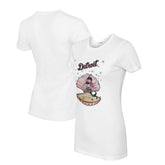 Detroit Tigers Tiny Turnip Women's Mermaid T-Shirt - White - MLB Discount