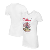 Philadelphia Phillies Tiny Turnip Women's Mermaid T-Shirt - White - MLB Discount