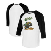 Athletics Tiny Turnip Unisex Monster Truck 3/4-Sleeve Raglan T-Shirt - White/Black - MLB Online