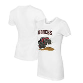 Arizona Diamondbacks Tiny Turnip Women's Monster Truck T-Shirt - White - MLB Online