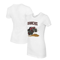 Arizona Diamondbacks Tiny Turnip Women's Monster Truck T-Shirt - White - MLB Online