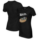 Chicago White Sox Tiny Turnip Women's Race Car T-Shirt - Black - MLB Online