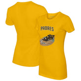San Diego Padres Tiny Turnip Women's Race Car T-Shirt - Gold - MLB Online