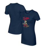Minnesota Twins Tiny Turnip Women's Triceratops T-Shirt - Navy - MLB on Sale