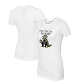 Colorado Rockies Tiny Turnip Women's Triceratops T-Shirt - White - MLB Discount