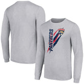 Florida Panthers Starter Color Scratch Long-Sleeve T-Shirt - Heather Gray - NHL 201074628