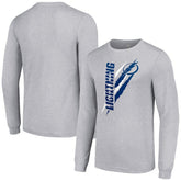 Tampa Bay Lightning Starter Color Scratch Long-Sleeve T-Shirt - Heather Gray - NHL 201074653