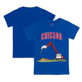 Chicago Cubs Tiny Turnip Youth Excavator T-Shirt - Royal - MLB on Sale