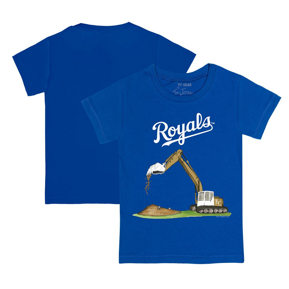 Kansas City Royals Tiny Turnip Youth Excavator T-Shirt - Royal - MLB Lifestyle