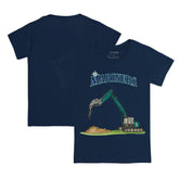 Seattle Mariners Tiny Turnip Youth Excavator T-Shirt - Navy - MLB Discount