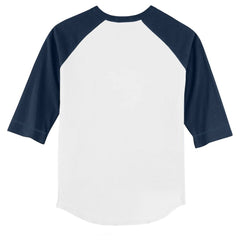 Tampa Bay Rays Tiny Turnip Youth Lilies & Ladybugs 3/4-Sleeve Raglan T-Shirt - White/Navy - MLB on Sale