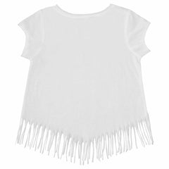 Colorado Rockies Tiny Turnip Girls Youth Mermaid Fringe T-Shirt - White - MLB Sale