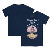 Tampa Bay Rays Tiny Turnip Youth Mermaid T-Shirt - Navy - MLB Discount