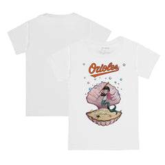 Baltimore Orioles Tiny Turnip Youth Mermaid T-Shirt - White - MLB on Sale