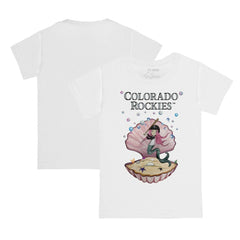 Colorado Rockies Tiny Turnip Youth Mermaid T-Shirt - White - MLB Sale