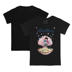 Miami Marlins Tiny Turnip Youth Mermaid T-Shirt - Black - MLB Sale