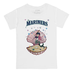 Seattle Mariners Tiny Turnip Youth Mermaid T-Shirt - White - MLB Sale