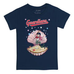 Cleveland Guardians Tiny Turnip Youth Mermaid T-Shirt - Navy - MLB Sale