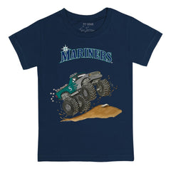 Seattle Mariners Tiny Turnip Youth Monster Truck T-Shirt - Navy - MLB Online