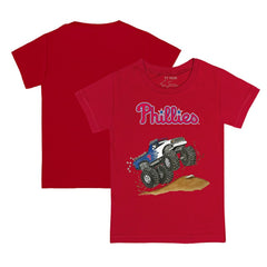 Philadelphia Phillies Tiny Turnip Youth Monster Truck T-Shirt - Red - MLB Discount