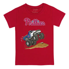 Philadelphia Phillies Tiny Turnip Youth Monster Truck T-Shirt - Red - MLB Discount
