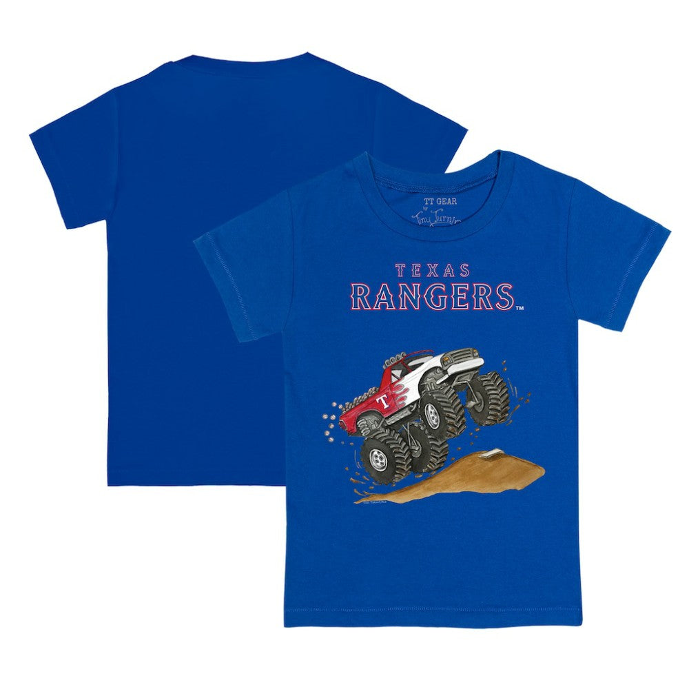 Texas Rangers Tiny Turnip Youth Monster Truck T-Shirt - Royal - MLB on Sale