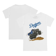 Los Angeles Dodgers Tiny Turnip Youth Monster Truck T-Shirt - White - MLB Online