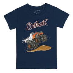 Detroit Tigers Tiny Turnip Youth Monster Truck T-Shirt - Navy - MLB Online