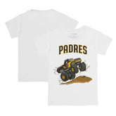 San Diego Padres Tiny Turnip Youth Monster Truck T-Shirt - White - MLB Lifestyle