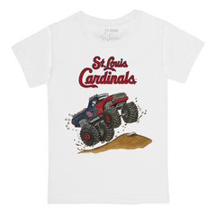 St. Louis Cardinals Tiny Turnip Youth Monster Truck T-Shirt - White - MLB Discount