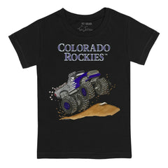 Colorado Rockies Tiny Turnip Youth Monster Truck T-Shirt - Black - MLB Online