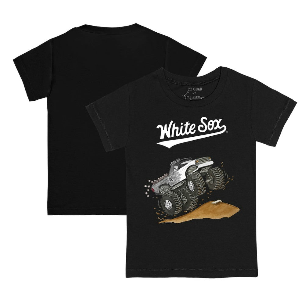 Chicago White Sox Tiny Turnip Youth Monster Truck T-Shirt - Black - MLB Discount