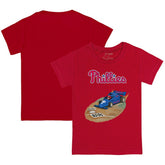 Philadelphia Phillies Tiny Turnip Youth Race Car T-Shirt - Red - MLB Online