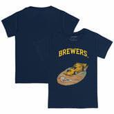 Milwaukee Brewers Tiny Turnip Youth Race Car T-Shirt - Navy - MLB Online